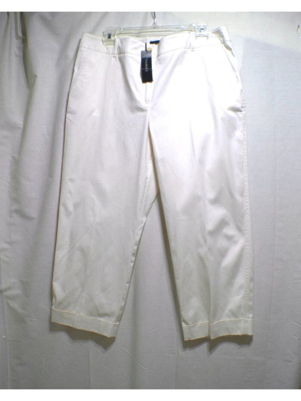 Talbots Heritage Pants Cropped Capris White 16 Petite Coastal